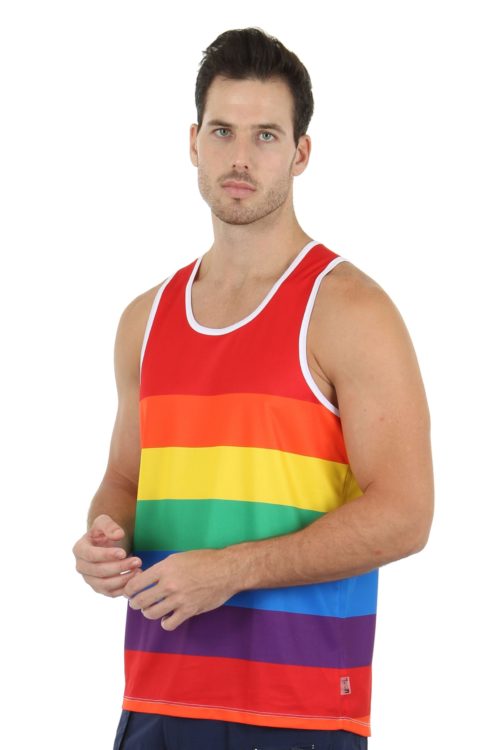 Men's pride rainbow tank tops