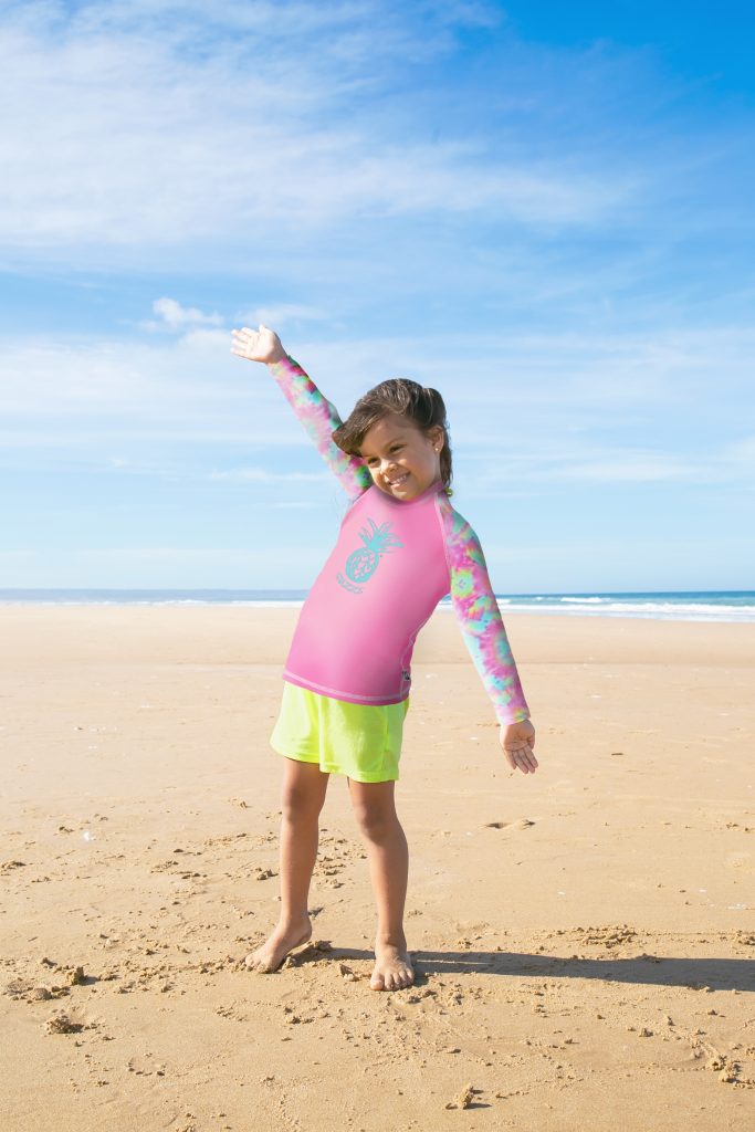 Girl's Long Sleeve Rash Guard #K4702