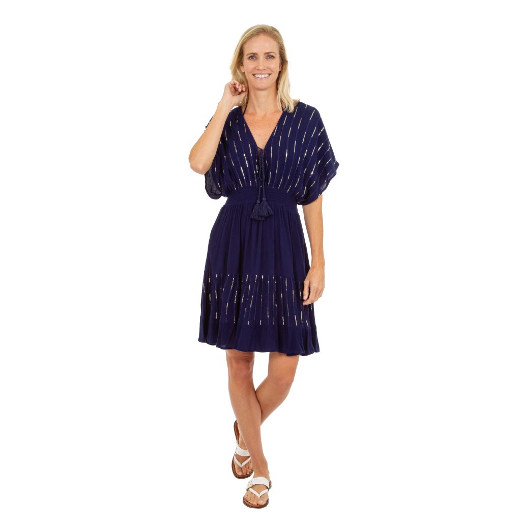 Suzzi Sequined Kaftan Cover Up Dress #CU09