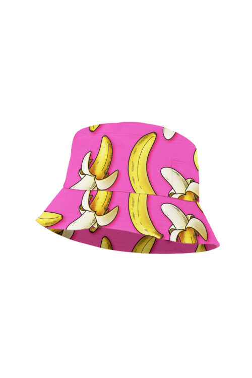 Uzzi Bucket Hat #BH61 Fuchsia Banana