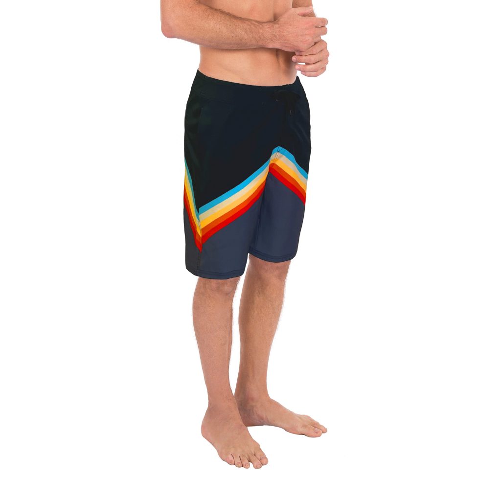 Uzzi 4 Way Stretch Board Shorts #MBS214 Black