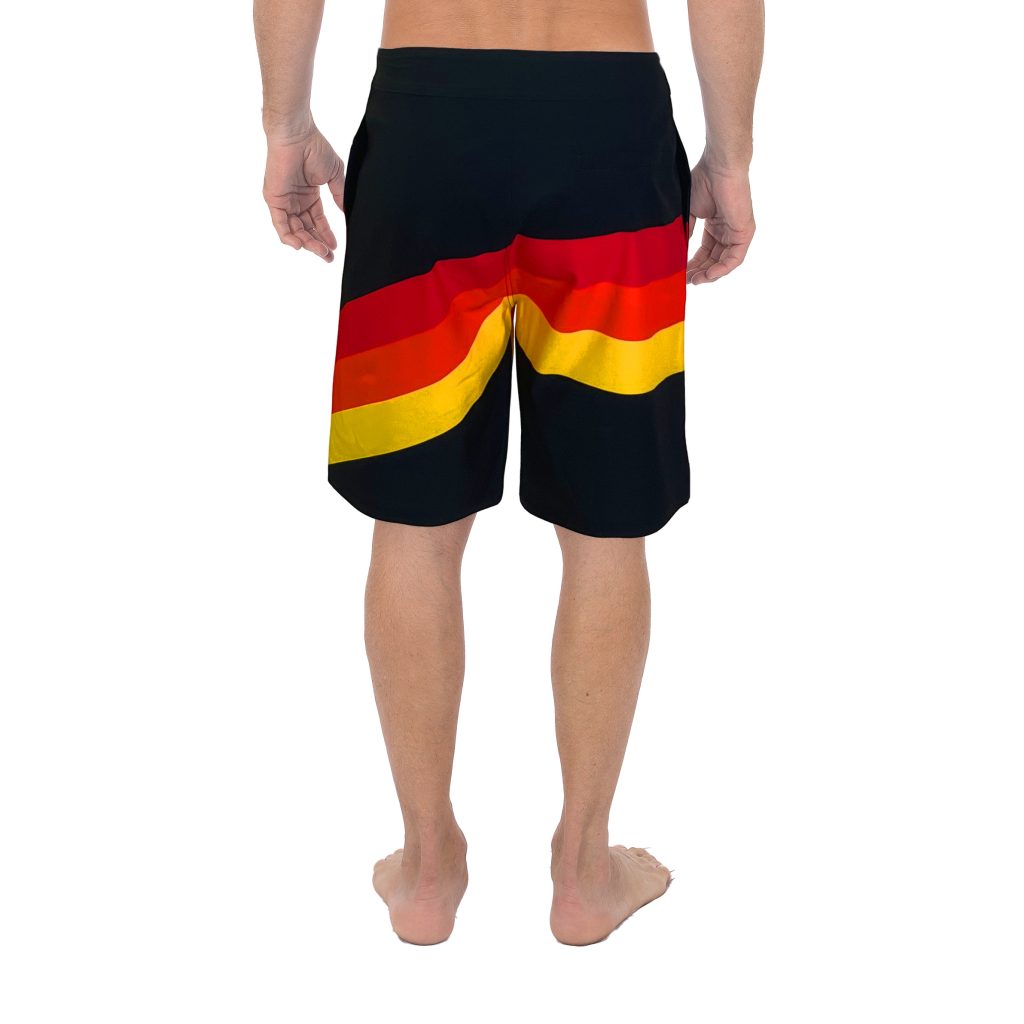 Uzzi 4 Way Stretch Board Shorts #MBS215 Black