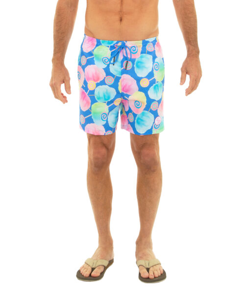 Uzzi Stretch Cotton Candy Swim Shorts #2029 Blue