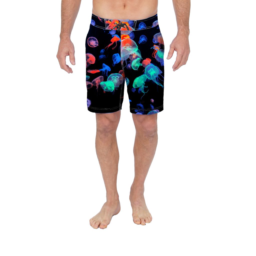 Uzzi 4 Way Stretch Board Shorts #MBS212 Jelly Fish