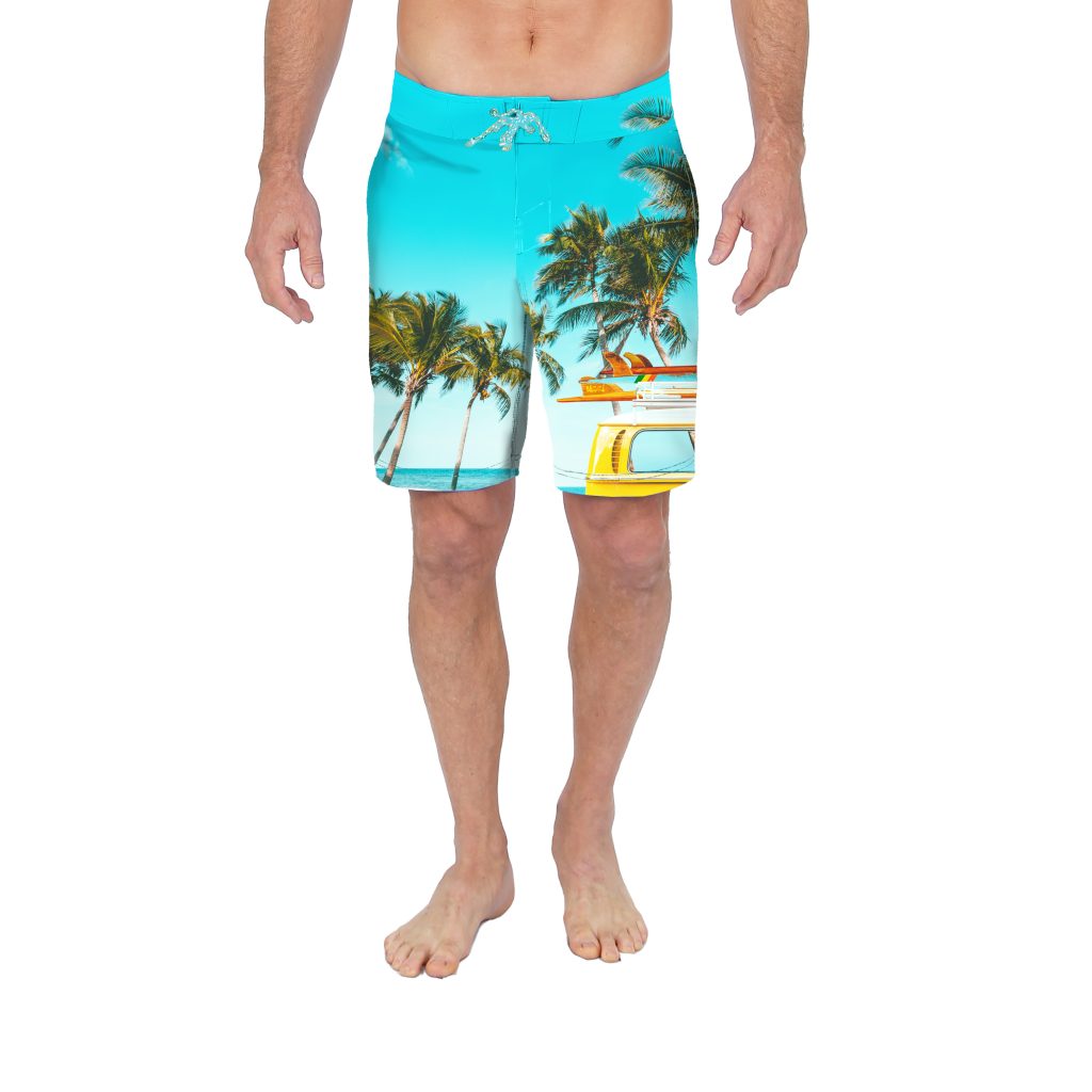 Uzzi 4 Way Stretch Board Shorts #MBS212 Surf Van