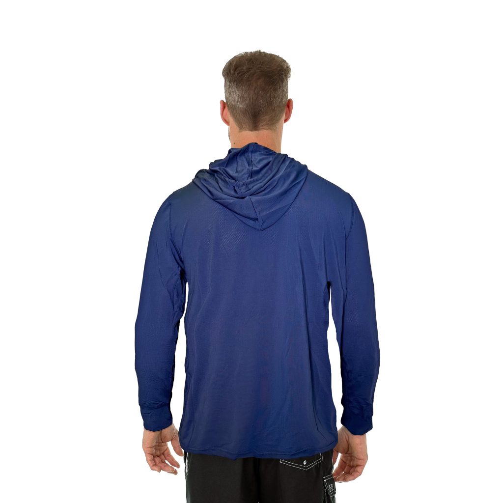 Uzzi Men's Birdseye Mesh Hoodie #MMP01 Navy