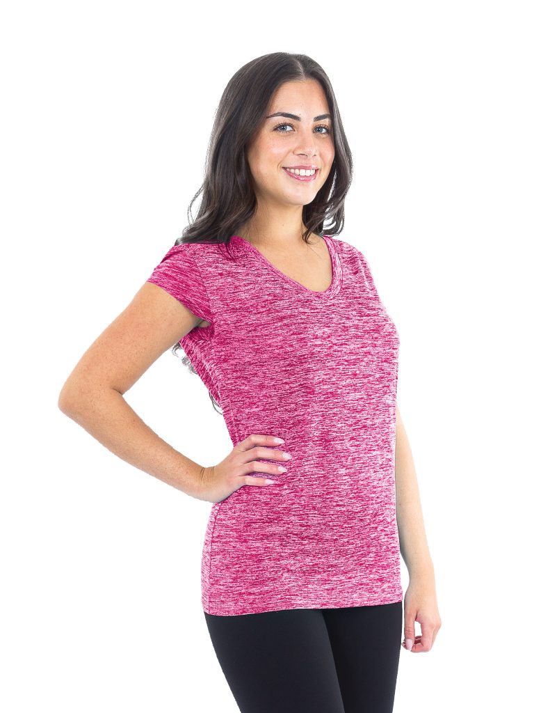 Suzzi Women's Dri Fit Short Sleeve #WTS01 Pink