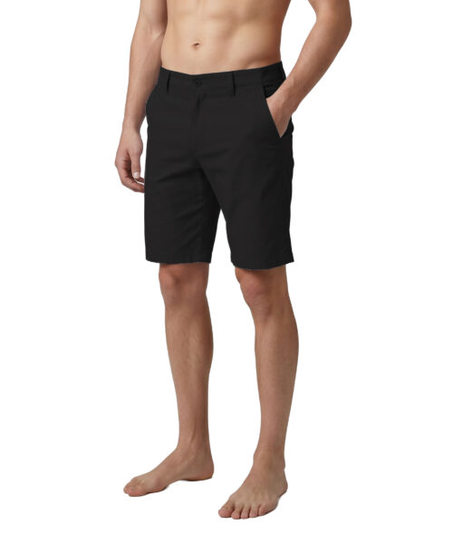 Uzzi Flat Front Stretch Walk Shorts #MWS08 BLACK