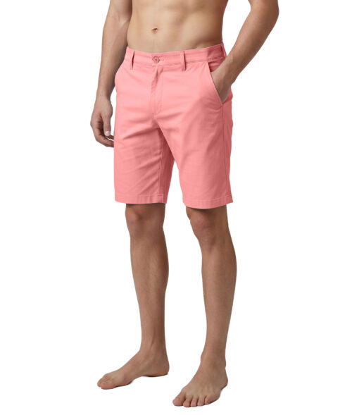 Uzzi Flat Front Stretch Walk Shorts #MWS08 CORAL