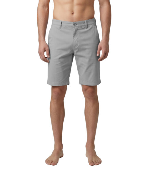 Uzzi Flat Front Stretch Walk Shorts #MWS08 GRAY