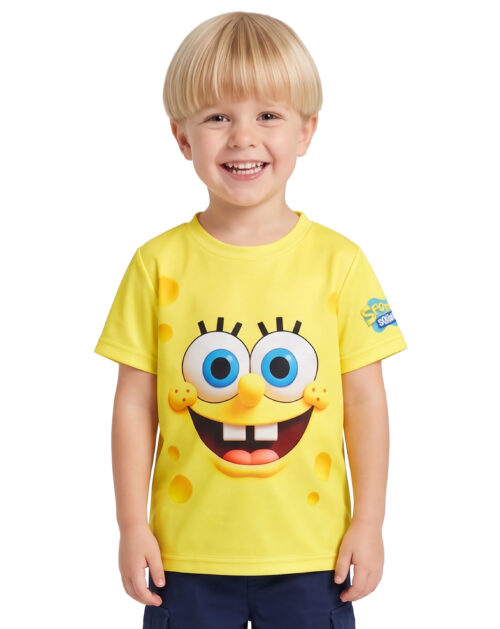 Nickelodeon SpongeBob Boys Dri fit T-Shirt #BOBDFT01