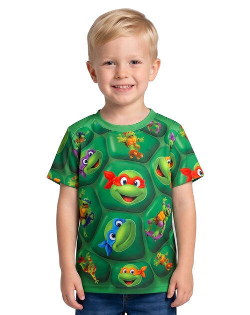 Nickelodeon Teenage Mutant Ninja Turtlesl Boys Dri fit T-Shirt #TMDFT01