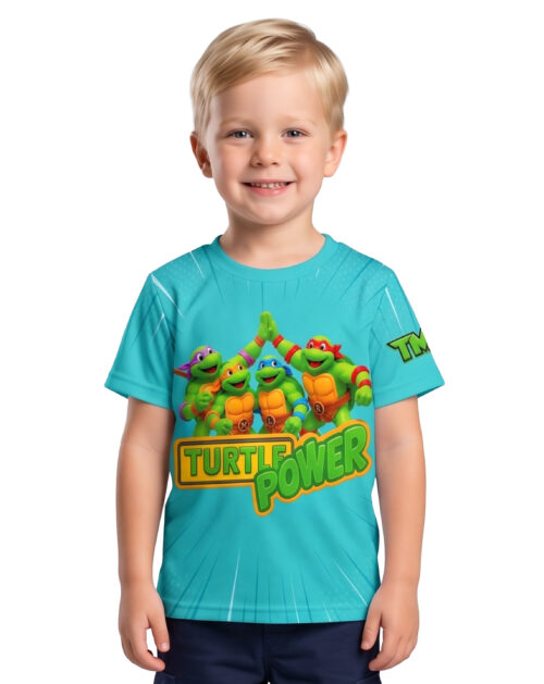 Nickelodeon Teenage Mutant Ninja Turtlesl Boys Dri fit T-Shirt #TMDFT03