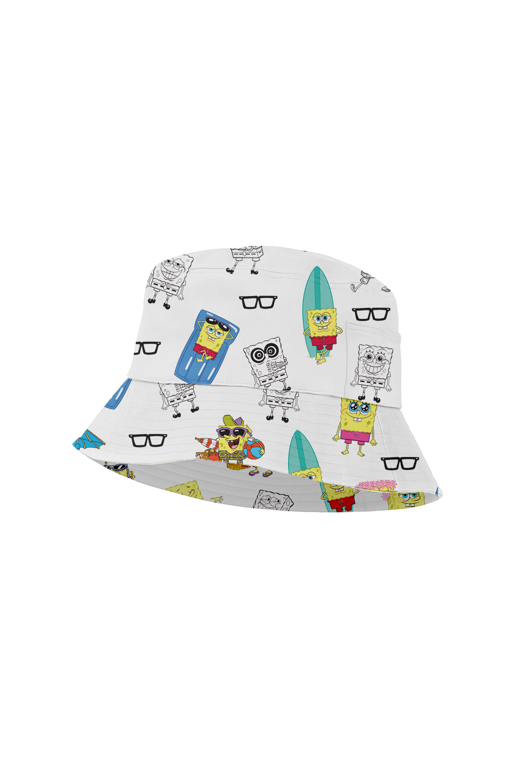 Uzzi Bucket Hat #BHBOB01 White Sponge Bob
